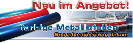 Neu farbige Metallicfolien