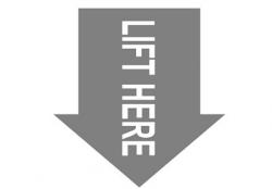 Lift Here - Markierung Hebepunkt
