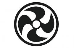 Schiffsschraube Symbol - 6er Set auf transparenter Folie