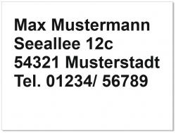 Kennzeichnungsaufkleber Motorboot