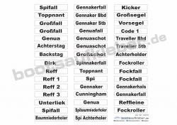 Hebelklemmen Beschriftungsset v3 klein weiß (stark klebend)