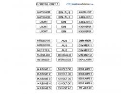 Beschriftungsset<br> Bootslicht 01