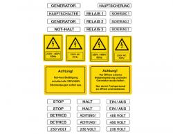 Beschriftungsset <br>Generator 01