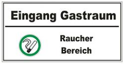 Gastraum Raucher Bereich